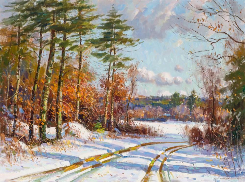 Appraisal: WAYNE MORRELL American - Sunlight of Winter oil on canvas