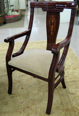 Appraisal: SET OF EIGHT EMPIRE STYLE MAHOGANY DINING CHAIRS with matching