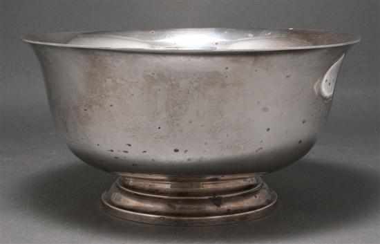 Appraisal: American sterling silver ''Revere'' pattern bowl Tuttle dated pattern -