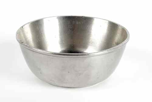 Appraisal: Westtown School Chester County Pennsylvania pewter bowl early th c