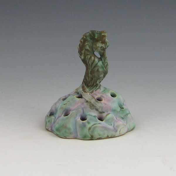 Appraisal: Weller Sabrinian seahorse flower frog Very faintly marked with Weller