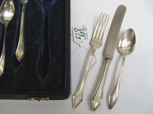 Appraisal: NINETEEN PIECES OF STERLING SILVER FLATWARE include similar patterns Towle