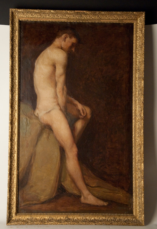 Appraisal: Alfred Robert Hayward British - Standing Nude Male in Profile