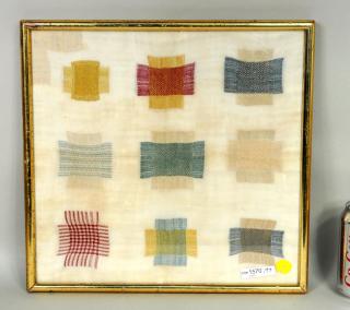 Appraisal: Framed Needlework Pattern Sampler Framed needlework pattern sampler Sight size