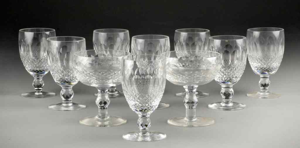 Appraisal: Waterford Wine Champagne GlassesConsisting of wine glasses and champagne glasses