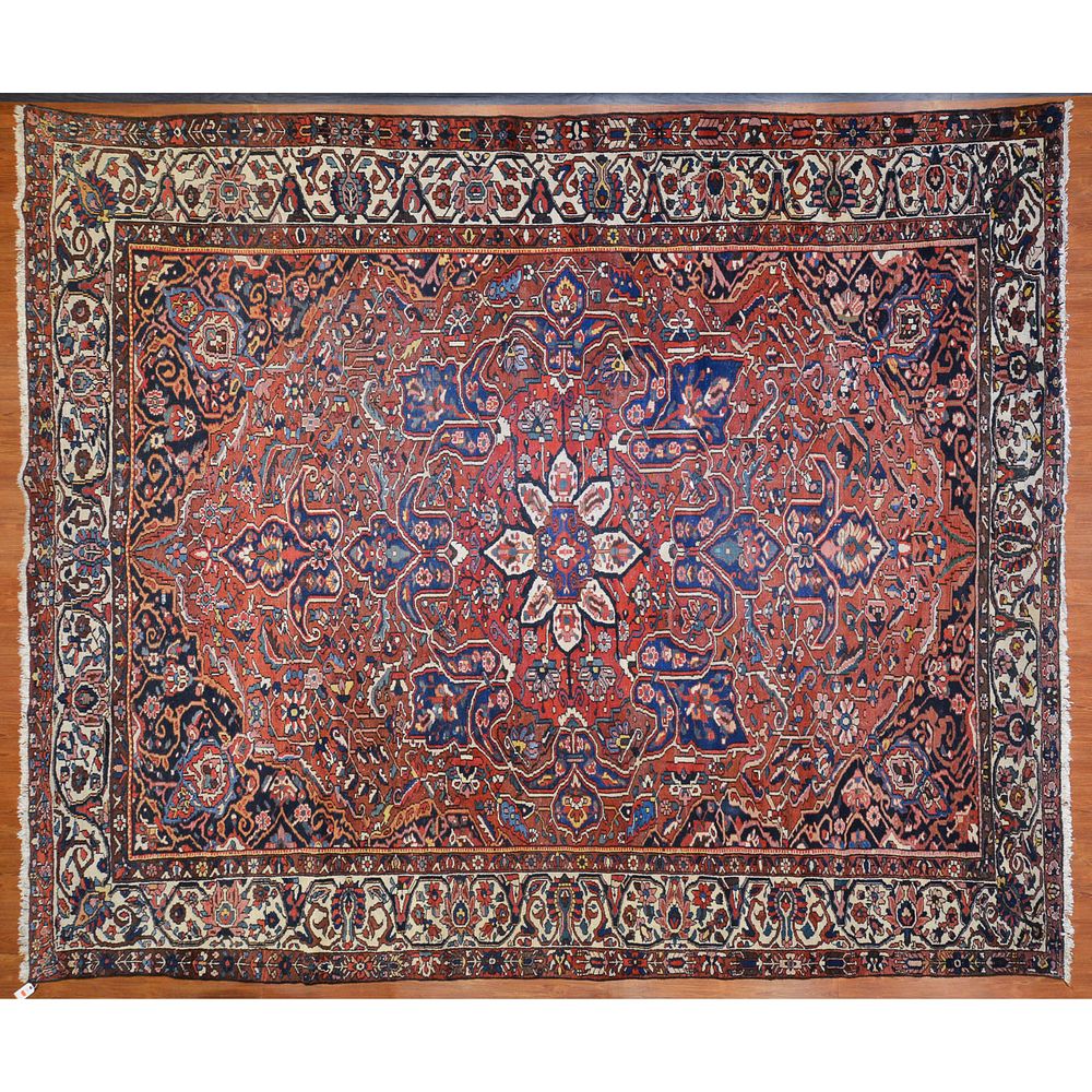 Appraisal: Semi-Antique Bahktiari Carpet Persia x Second quarter- th century hand-knotted