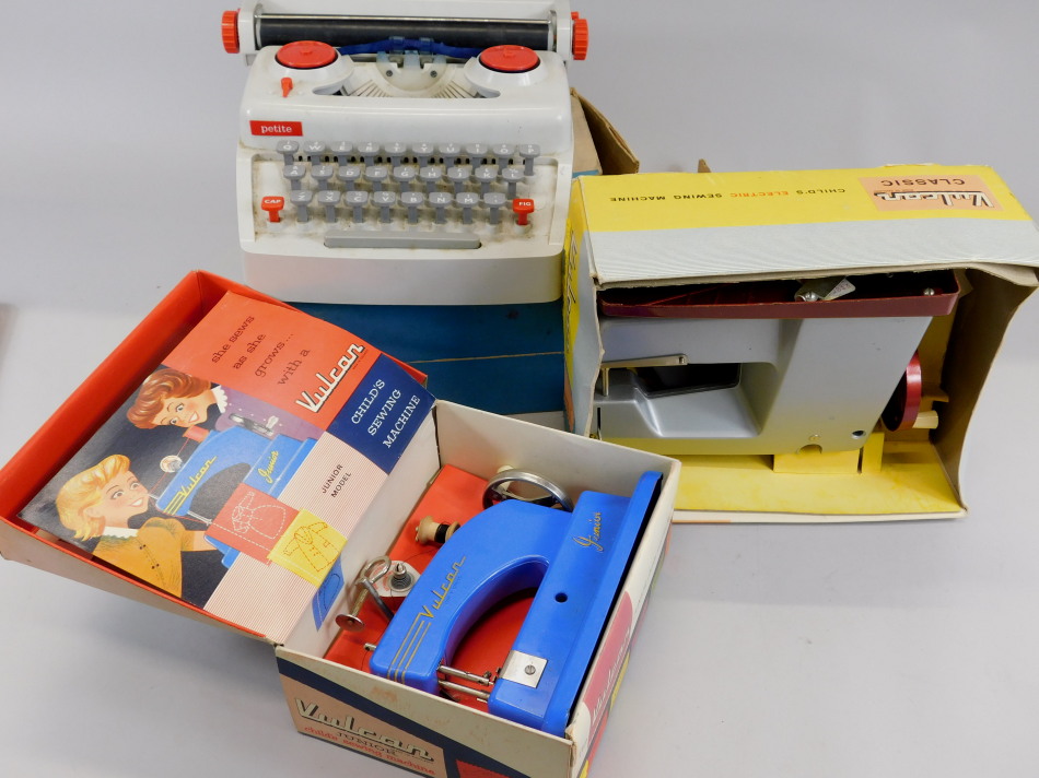 Appraisal: A collection of toys to include a Petit Typewriter boxed