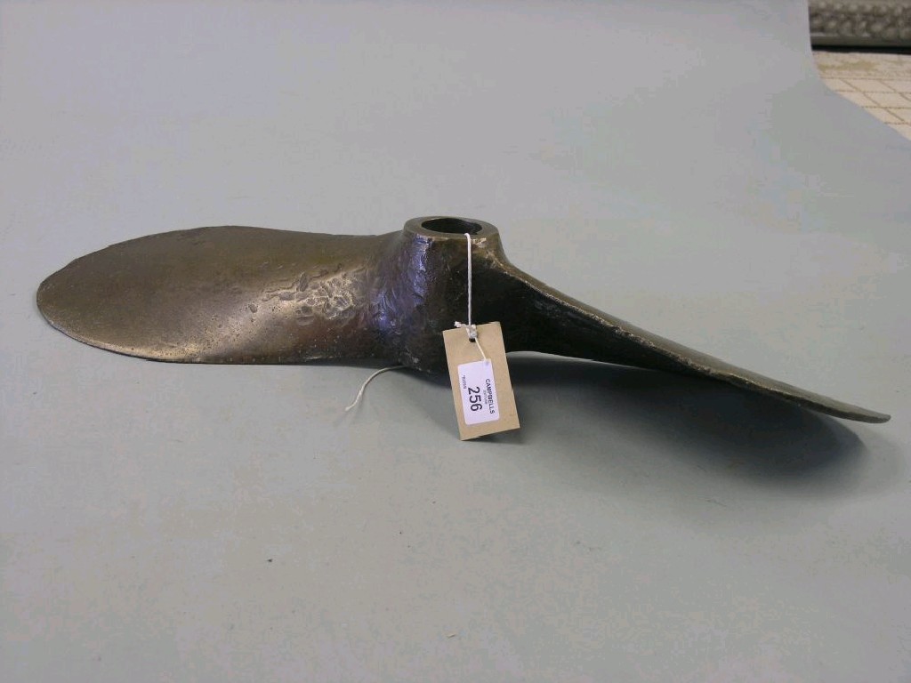 Appraisal: A bronze ship's propeller in long