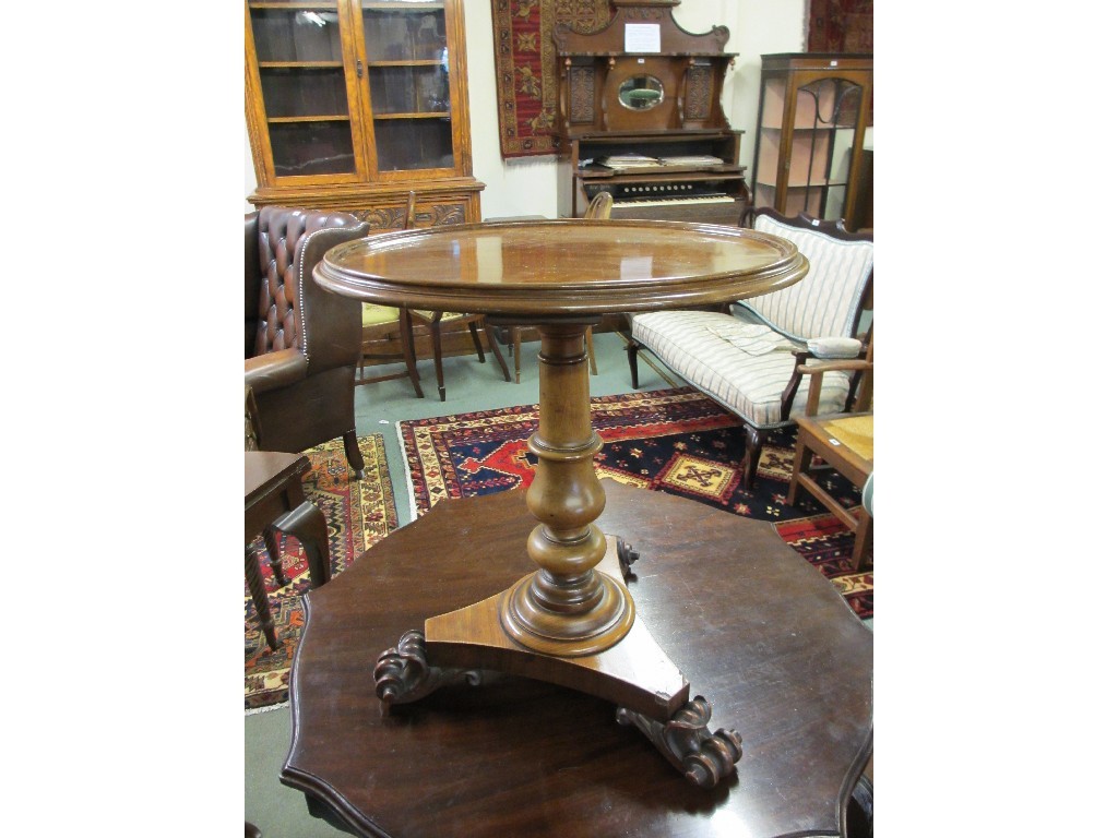 Appraisal: th Century mahogany occasional table