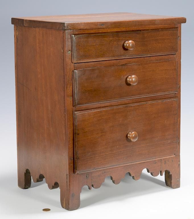 Appraisal: East TN Miniature Chest of Drawers East Tennessee possibly Hamblen