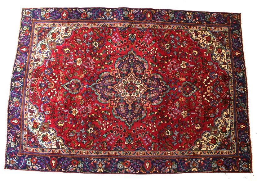 Appraisal: Tabriz Persian Hand Knotted Wool Runner Rug 's Featured in