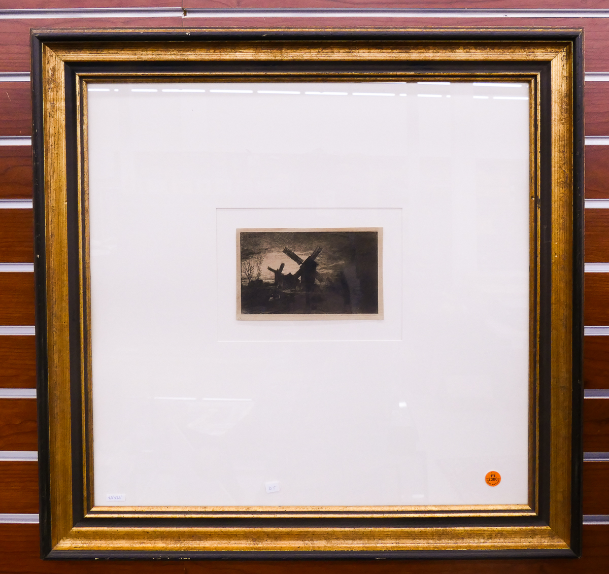 Appraisal: Old Master Dutch Windmill Scene Gallery Framed- x ''