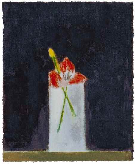 Appraisal: Craigie Aitchison - Tulips in a Glass silkscreen printed in