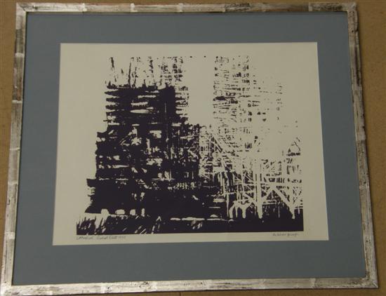 Appraisal: Russell Platt Notre Dame Cathedral artist proof signed in pen