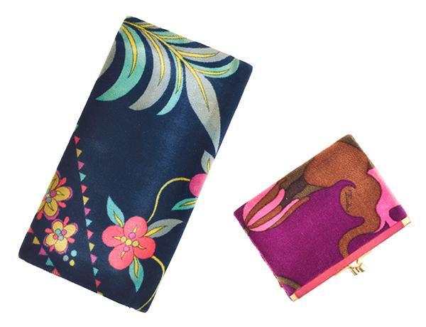 Appraisal: TWO 'S PUCCI PURSES Velvet wallet in floral patterned print