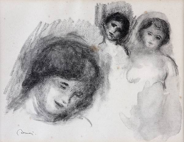 Appraisal: Pierre-Auguste Renoir French - La pierre aux trois croquis from