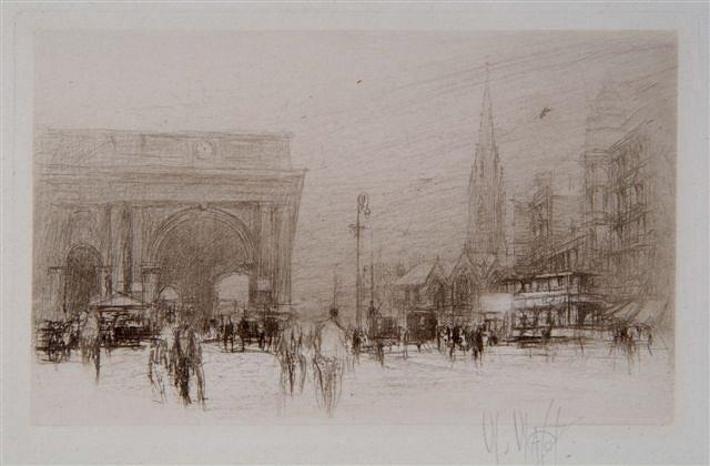 Appraisal: WILLIAM WALCOT - - 'Edinburgh' etching pencil signed in the