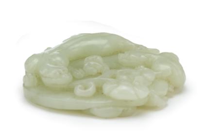 Appraisal: Chinese celadon jade bi disc th century