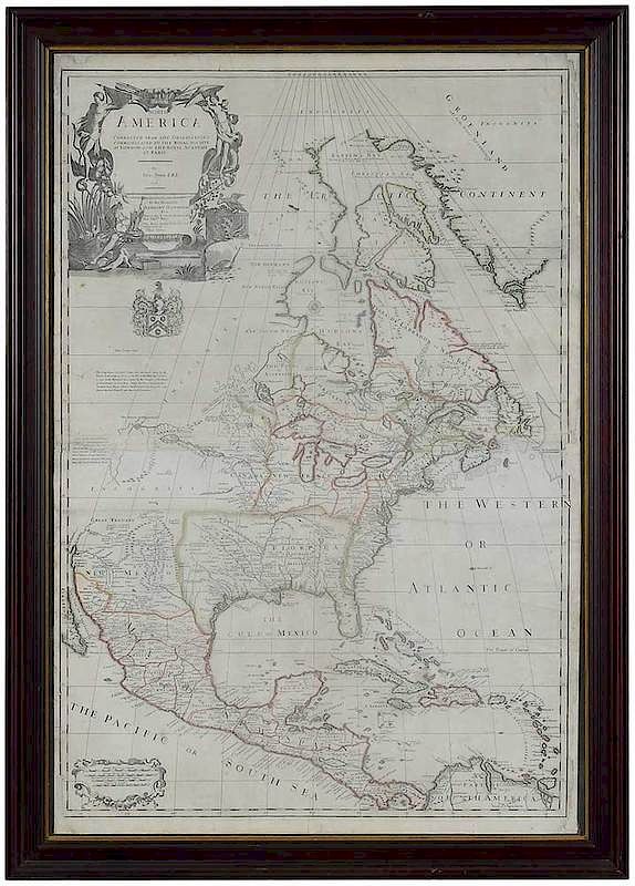 Appraisal: John Senex Map of North America British th century black