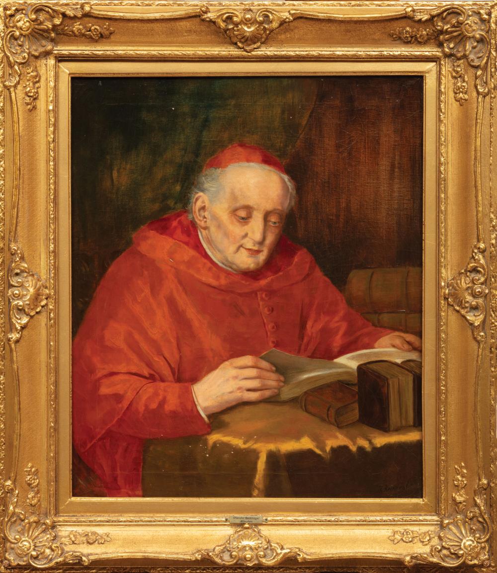 Appraisal: Theodor Recknagel German - The Cardinal in His Study oil