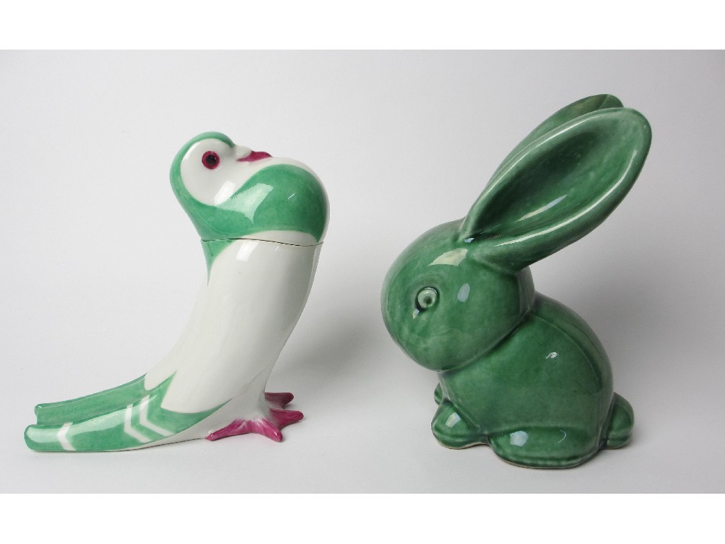 Appraisal: A Limoges model of a dove modelled by Edward Sandoz