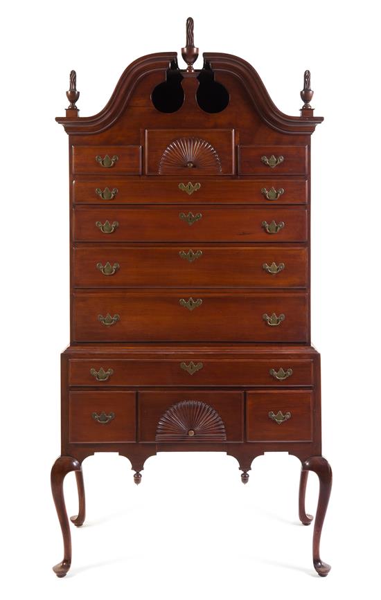 Appraisal: Sale Lot An American Cherry Highboy th century virginia in