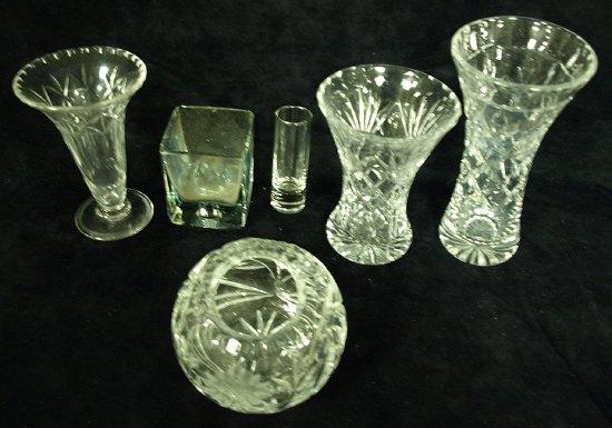 Appraisal: Sundry cut glass vases etc