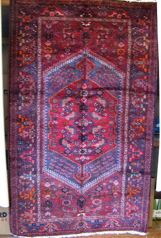 Appraisal: TWO PERSIAN ZANJAN AREA RUGS Zanjan province northwestern Iran hand