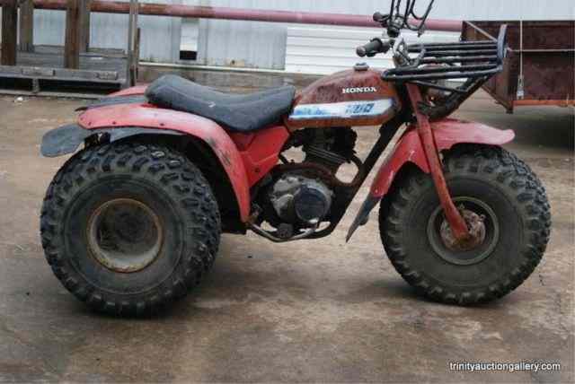 Appraisal: Honda Red ATV WheelerCurrently not running and in need of