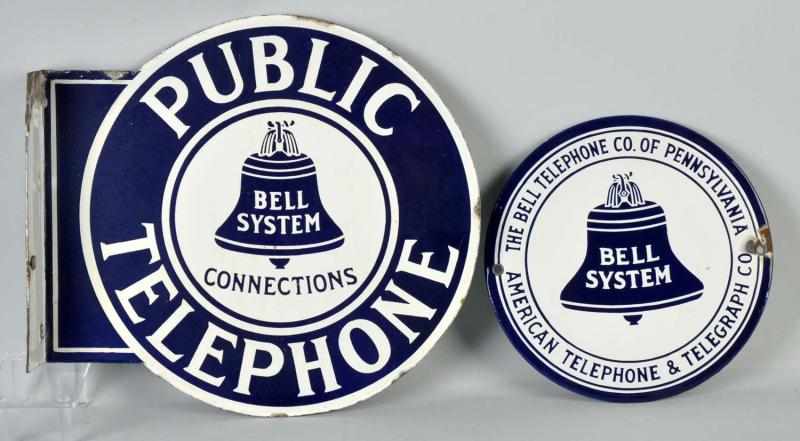 Appraisal: Lot of Porcelain Signs Includes one Bell System Public Telephone