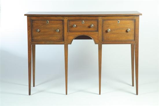 Appraisal: HEPPLEWHITE-STYLE SIDEBOARD Kittinger Williamsburg Collection New York th century walnut