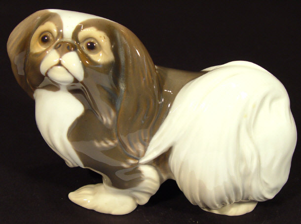 Appraisal: Bing and Grundell china Pekinese with hand painted decoration printed