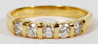 Appraisal: CT DIAMOND AND KT YELLOW GOLD RING CT DIAMOND AND