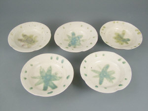 Appraisal: Kitaoji Rosanjin a set of five footed bowls circa each