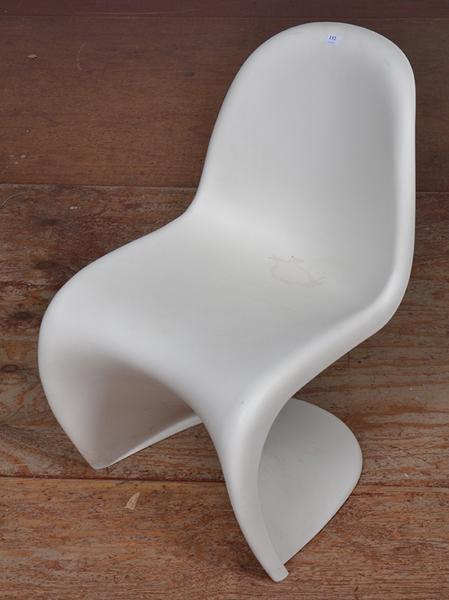 Appraisal: THREE VERNER PANTON CHAIRS FOR VITRA THREE VERNER PANTON CHAIRS