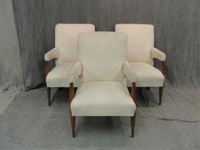 Appraisal: Midcentury Upholstered Gibbings Style Chairs From a Stamford CT location