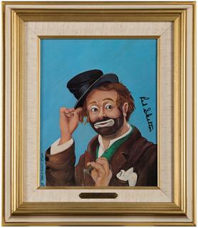 Appraisal: Red Skelton Freddie the Freeloader Limited Edition Painting An authorized