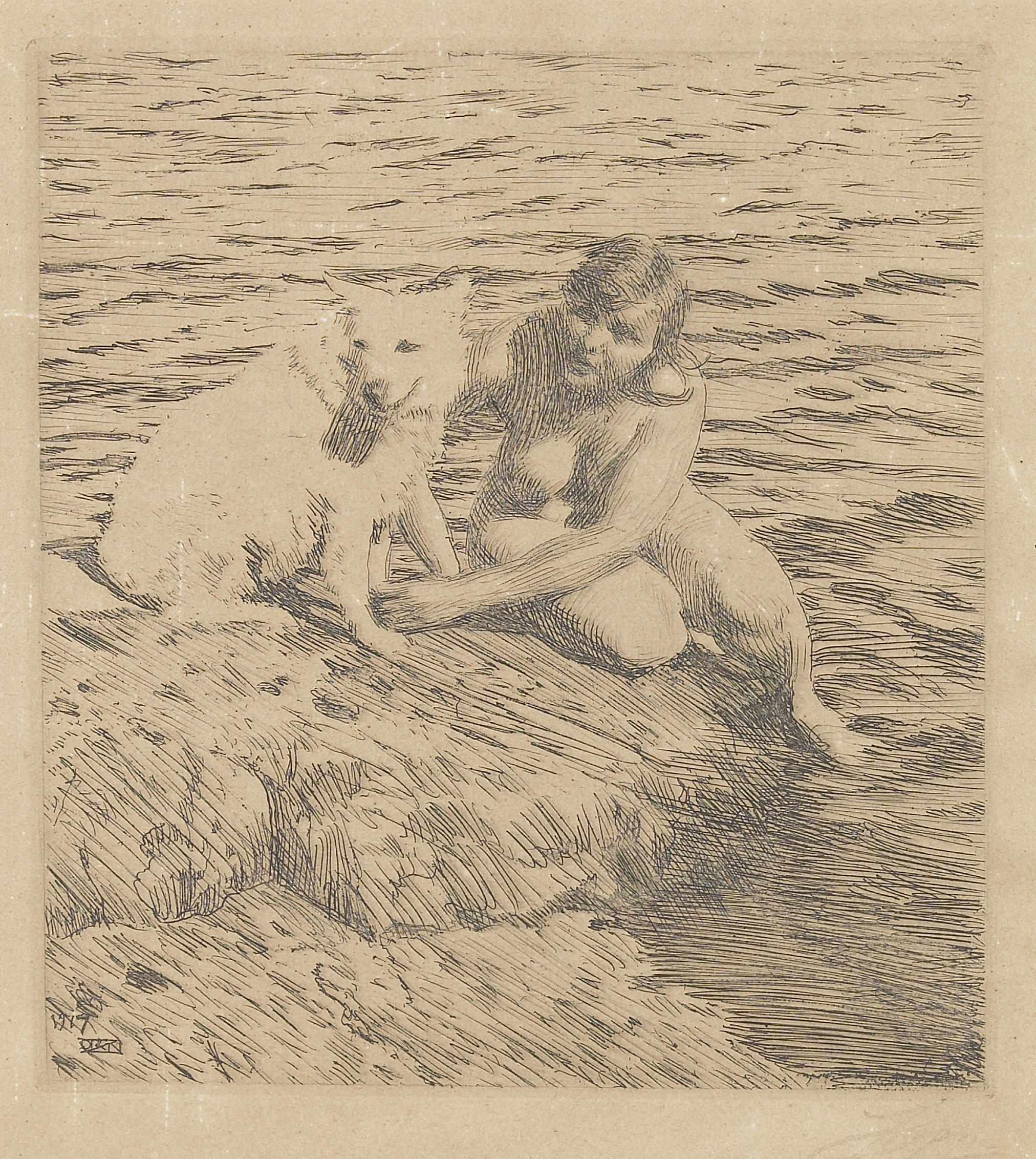 Appraisal: Anders Zorn Swedish - Sappo A HH Etching on laid