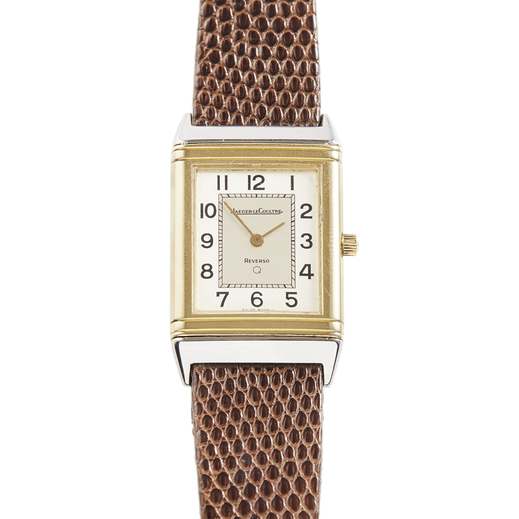 Appraisal: JAEGER LECOULTRE - A lady's two-coloured metal cased wrist watch