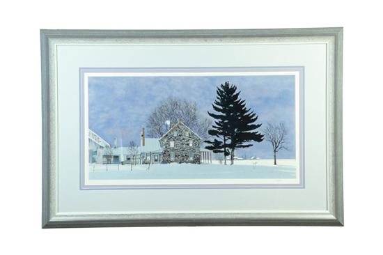 Appraisal: ZIMMERMAN'S FARM BY PETER SCULTHORPE AMERICAN B Serigraph on paper