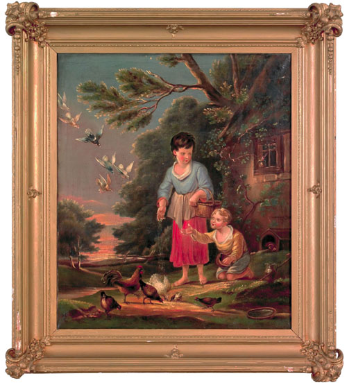 Appraisal: J M Boundy American mid th c oil on canvas