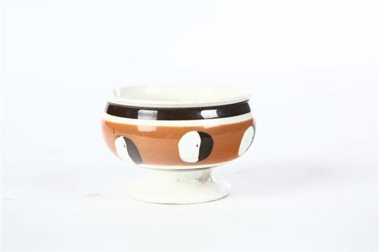 Appraisal: MOCHA SALT English st half- th century Tan band with