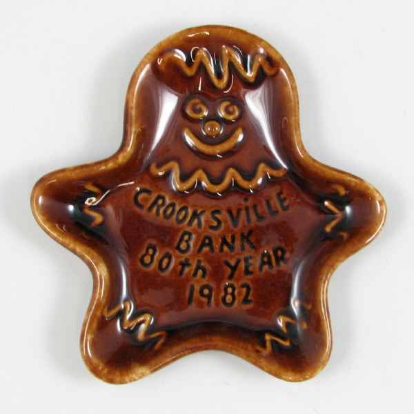 Appraisal: Hull Gingerbread Man Crooksville Bank Spoon Rest Gingerbread man spoon