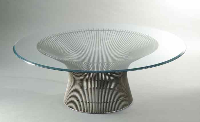 Appraisal: WARREN PLATNER COFFEE TABLE Warren Platner American - design for