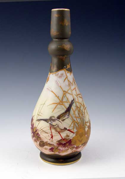 Appraisal: VICTORIAN ART GLASS VASE IN THE MANNER OF SMITH BROS