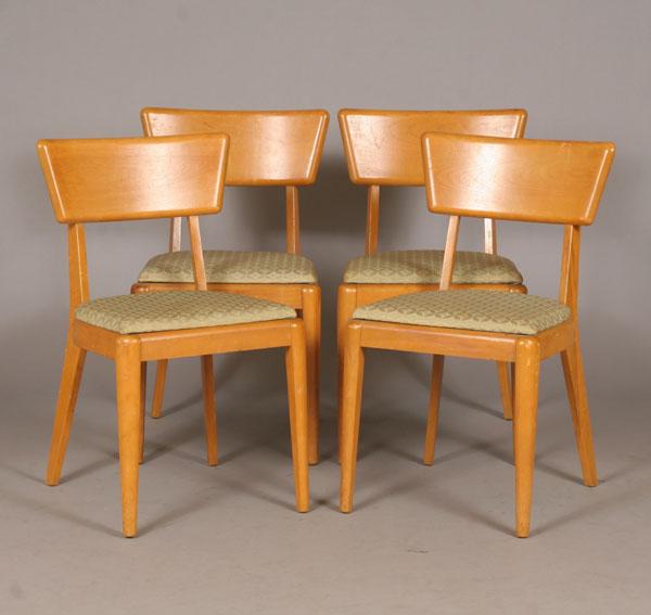 Appraisal: Heywood Wakefield set of four Mid-Century Modern dining chairs H