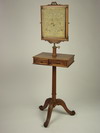 Appraisal: DRESSING MIRROR - th C French walnut and fruitwood lady's