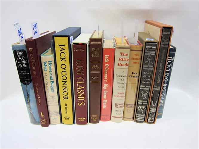 Appraisal: TWELVE COLLECTIBLE BOOKS by Jack O'Connor ''The Legendary Life of