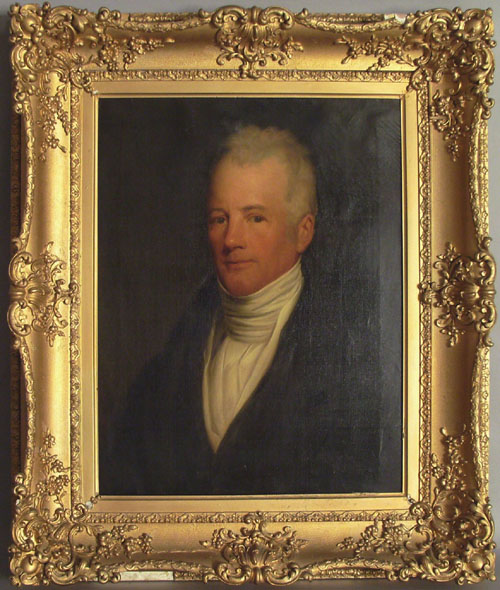 Appraisal: English oil on canvas portrait of a gentleman th c