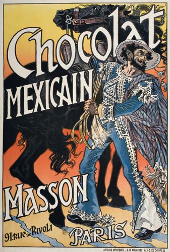 Appraisal: EUGENE GRASSET - CHOCOLAT MEXICAIN MASSON x inches Affiches Artistiques